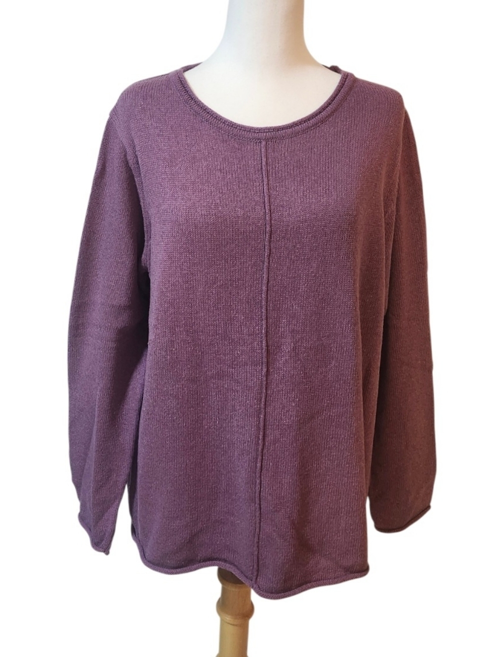 NEW, Re:loved By SKOVHUUS Cozy Long Sleeve Knit Sweater in Dusty Plum